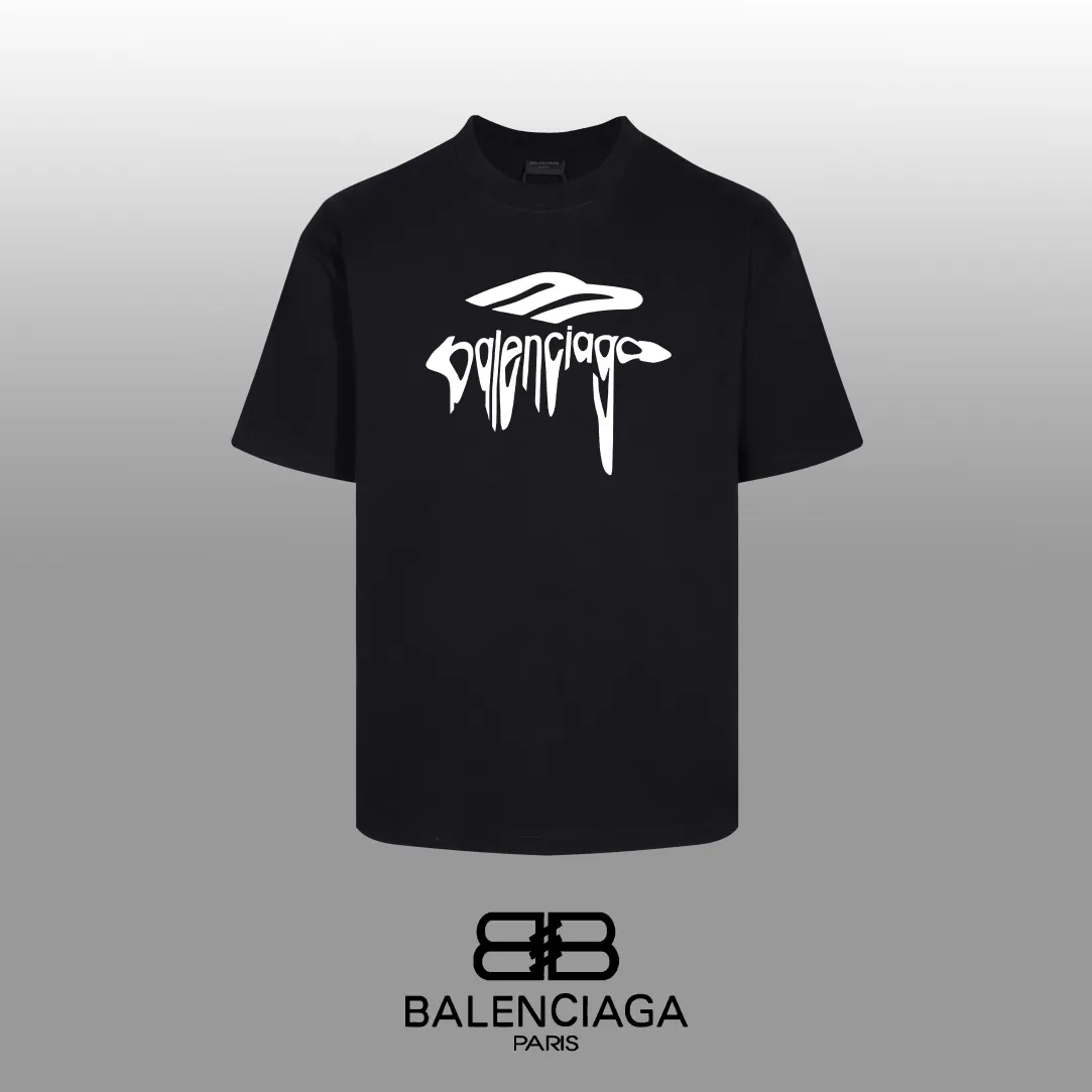 #「 Quality」 《BALENCIAGA 》24SS Classic T Quality - 2 - os 220 -26 280g - 300g 1×1 - Quality ：Black White Size: XS-S-M-L
